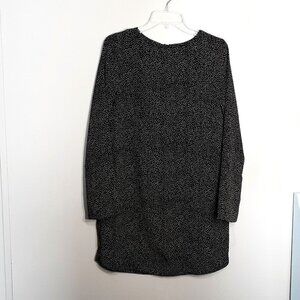 H&M Knee Length Casual Dress; Brown / Tan Specks; Long Sleeves Size 6